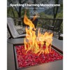 VEVOR Fire Glass, 10 LBS / 4.5 KG Smokeless & High-Temperature Resistant Fireplace Rocks, 3/4-Inch / 19.05 mm Reflective Firepit Glass Rock, Red - 3 of 4