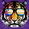 Women's Design By Humans Summer Tiger By clingcling Racerback Tank Top - 2 of 2