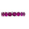 SHINE by Sterling Forever Sterling Silver Rainbow CZ Eternity Band Ring - 3 of 3