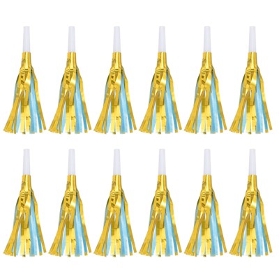 Unique Bargains Fringed Party Blower Sparkle Fringed Noise Makers 12 Pcs