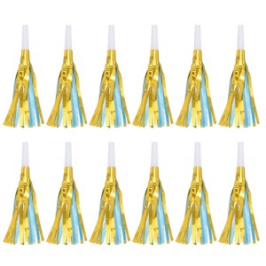 Unique Bargains Fringed Party Blower Sparkle Fringed Noise Makers 12 Pcs - 1 of 4
