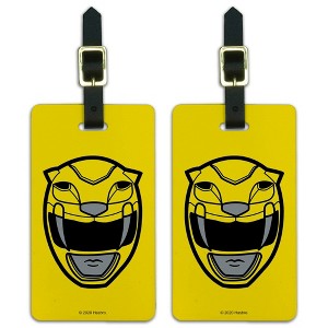 Power Rangers Yellow Ranger Helmet Luggage ID Tags Set of 2 - 1 of 4