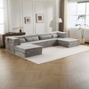Whisen Modern Compression Loveseat, Convertible Floor Sofa Bed,DIY Boneless Modular Sectional Couch, No Assembly Required - 2 of 4