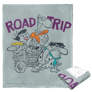 Warner Bros. The Flintstones Road Trip Silk Touch Throw Blanket 50x60 Inches - 1 of 4