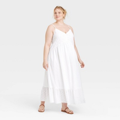 Women's Eyelet Maxi Sundress - Universal Thread™