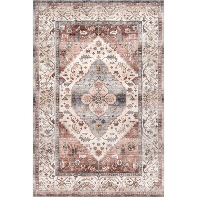 nuLOOM Jenise SpinClean Machine Washable Stain-Resistant Area Rug
