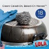 288 Pack Stainless Steel Wool Scouring Pads by LOLA Brand, 18 Grams - Curled Flat Wire, Cleans Caked On & Baked On Messes on Cookware - 2 of 4