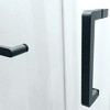 Zevemomo 56-60"Wx75" H Semi-Frameless Shower Door, Single Slide Glass with 5/16" (8mm)Clear Shatterproof SGCC Tempered Glass& Handle,Matt Black Finish - 3 of 4