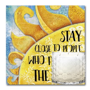 Courtside Market The Sun 13.5 oz Soy Wax Candle with 8"x8" Artboard - 1 of 2