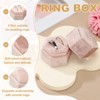 Unique Bargains Velvet Vintage Ring Display 2 Slot Hexagon Jewelry Storage Box - 3 of 4