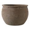 Rustic Wide Round Plant Pot for Indoor Plants or Outdoor - Traditional Clay Design That Adds Timeless Charm to Porch, Patio, or Entryway - 9" Brown - 4 of 4