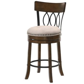Set of 2 24" Darlowe Swivel Counter Height Barstools - HOMES: Inside + Out