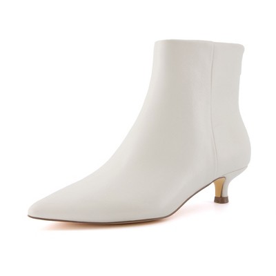 CUSHIONAIRE Women's Barbi Kitten Heel Bootie +Memory Foam, Wide Widths Available