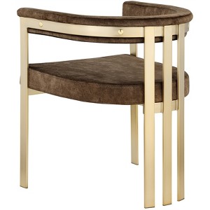 Meridian Furniture Marcello Brown Velvet Dining Chair (Set of 2) - 1 of 4