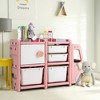 Costway Kids Toy Storage Organizer Toddler Playroom Furniture w/ Plastic Bins Cabinet - 2 of 4