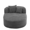 EHMKNP Modern Chaise Lounge Sofa – Boneless Couch 51.6" Compression Sofa Bed - 3 of 4