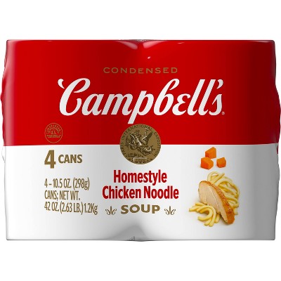 Campbell's Condensed Homestyle Chicken Noodle Soup - 10.5oz / 4pk
