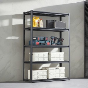 ROOMTEC 5 Tier Heavy Duty Metal Storage Shelves, Adjustable Standing Storage Shelf Units Rack (72"H x 47.2"W x 17.7"D) - 1 of 4