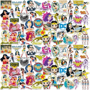 Wonder Woman Vinyl Large Deluxe Stickers Variety Pack - 1 of 4