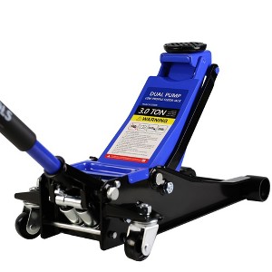 Hydraulic Trolley Service/Floor Jack for Utility Vehicle, Heavy-Duty Steel Low Profile Floor Jack with Dual Pumps Quickly Lifting Hydraulic Jack - 1 of 4