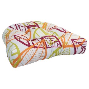 Blazing Needles, 19-inch U-Shaped Spun Polyester Outdoor Tufted Dining Chair Cushion - 1 of 1
