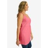 Jessica London Women's Plus Size Stretch Cotton Shirred Tank - 4 of 4
