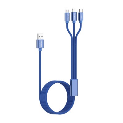 Emerald 10 Foot 3 in 1 Charging Cable