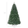 Best Choice Products Artificial Frosted Christmas Tree, Premium Unlit Spruce Design, Dense Branches – Green Spruce - 2 of 4