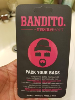 Masque Bar Bandito Pack Your Bags Eye Puffiness Minimizing Patches - 2ct :  Target