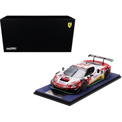 Ferrari 296 GT3 #30 "Frikadelli Racing Team" Winner "24 Hrs of Nurburgring" (2023) with Display Case 1/18 Model Car by LookSmart