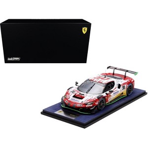Ferrari 296 GT3 #30 "Frikadelli Racing Team" Winner "24 Hrs of Nurburgring" (2023) with Display Case 1/18 Model Car by LookSmart - 1 of 4