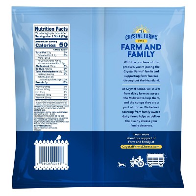 Crystal Farms Light String Cheese - 20oz/24ct