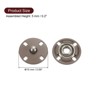 Unique Bargains Alloy Invisible Durable High Hardness Buckle Fasteners Press Studs Buttons 5 Pcs - 2 of 4