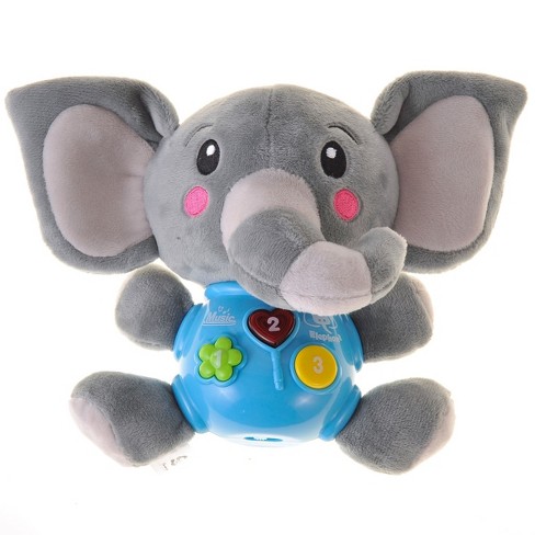 Insten Soft Velvet Plush Musical Elephant Toy For Kids, Baby & Toddlers,  Plays 12 Classic Children Songs : Target