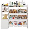 54.7" Wide Toy Organizer with 8 Bins, Kids Bookshelf and Storage Cabinet for Playroom or Classroom. Perfect for Toys and Books - 4 of 4