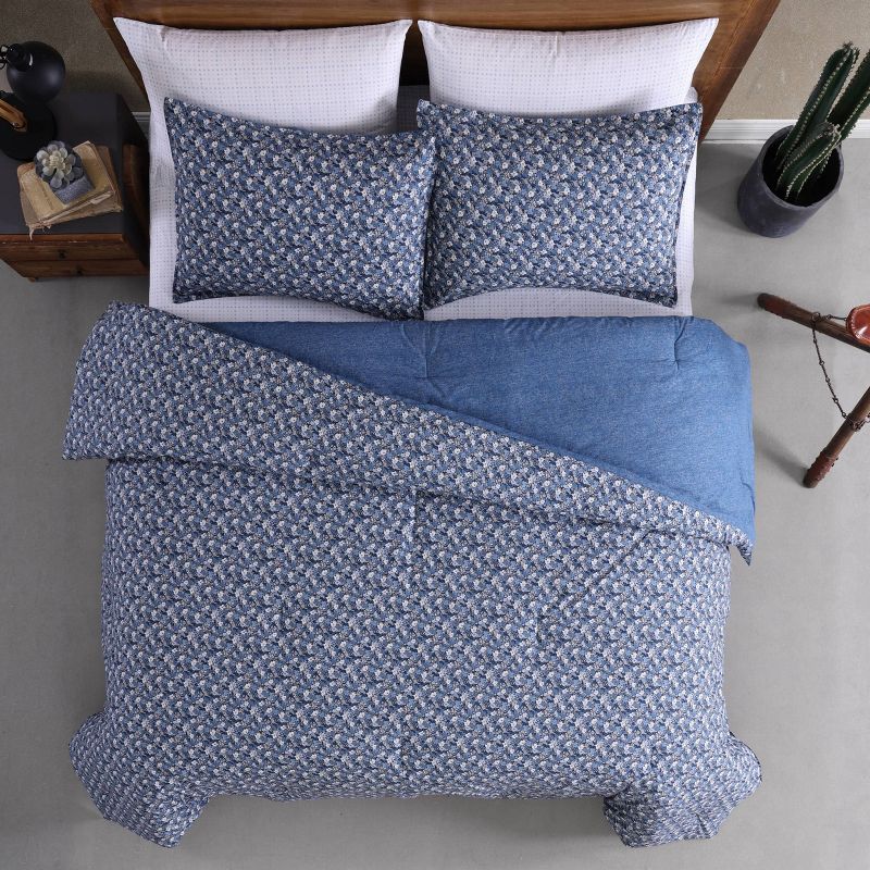 Prairie Floral Cotton Comforter Set Blue - Wrangler, 4 of 10