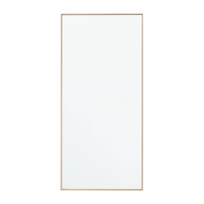 Wood Rectangle Decorative Wall Mirror Gold - Olivia & May