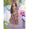 Tropical Florals Casual Hi-Lo Dress Mia Belle Girls - 4 of 4