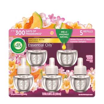 Air Wick Plug in Scented Oil Refill Vanilla & Pink Papaya Air Freshener  Essential Oils, 5 ct - Fry's Food Stores