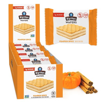 Rip Van Pumpkin Spice Keto Wafer Cookies (Pack of 16)