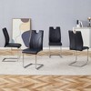 NicBex PU Leather Dining Chairs with Metal Legs,Armless Chairs for Kitchen,Living Room - 4 of 4