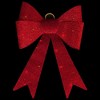 Northlight LED Lighted Tinsel Bow Christmas Decoration - 23" - Red - Color Changing Lights - 3 of 4
