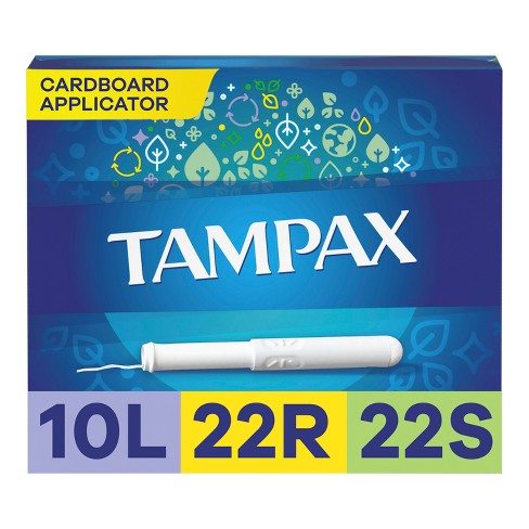 Tampax Cardboard Applicator Tampons - Light/regular/super Absorbency -  Triple Pack - Unscented - 54ct : Target