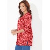 Catherines Women's Plus Size Petite Easy Fit 3/4-Sleeve Scoopneck Tunic - 4 of 4