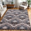 Vintage Floral Damask Non-Slip Washable Indoor Runner or Area Rug by Blue Nile Mills - 2 of 4