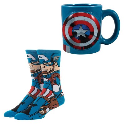 Marvel Captain America Mug And Sock Set