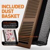 2X10 Floor Vent Cover Floor Register with Mesh Cover Trap, Heat and Air, Walkable Metal Floor Vent for HVAC Duct, Contemporary, Oiled Bronze - 2 of 4