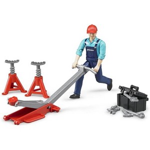 Bruder bworld Man with Repair Shop Accessories - 1 of 4