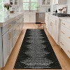 Living Room Rug Washable Bedroom Rugs Neutral Area Rug for Nursery Geometric Striped Carpet Non Slip Stain Resistant Farmhouse Floor Cover White Rug - 3 of 4