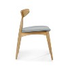 NicBex Dining Chairs Set of 2 Upholstered Chair Mid-Century Modern Chair with Wood Legs, Fabric Accent for Kitchen, Bedroom - 2 of 4